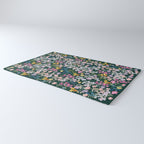 Wildflower Field on Pine Grove - Pink, Orange, Blue, & Purple Rug Gallery Image 3