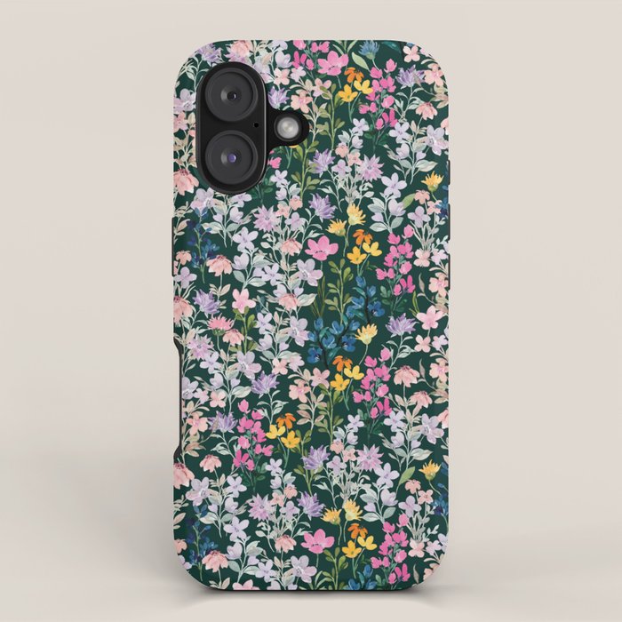 Wildflower Field on Pine Grove - Pink, Orange, Blue, & Purple iPhone Case Gallery Image 1