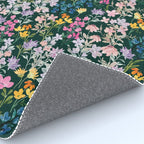 Wildflower Field on Pine Grove - Pink, Orange, Blue, & Purple Rug Gallery Image 4
