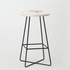 TODAY IS A GOOD DAY peach pink green blue yellow motivational typography inspirational quote decor Stool Gallery Image 1
