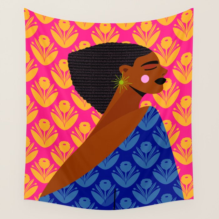 Retro Goddess Wall Tapestry Gallery Image 4