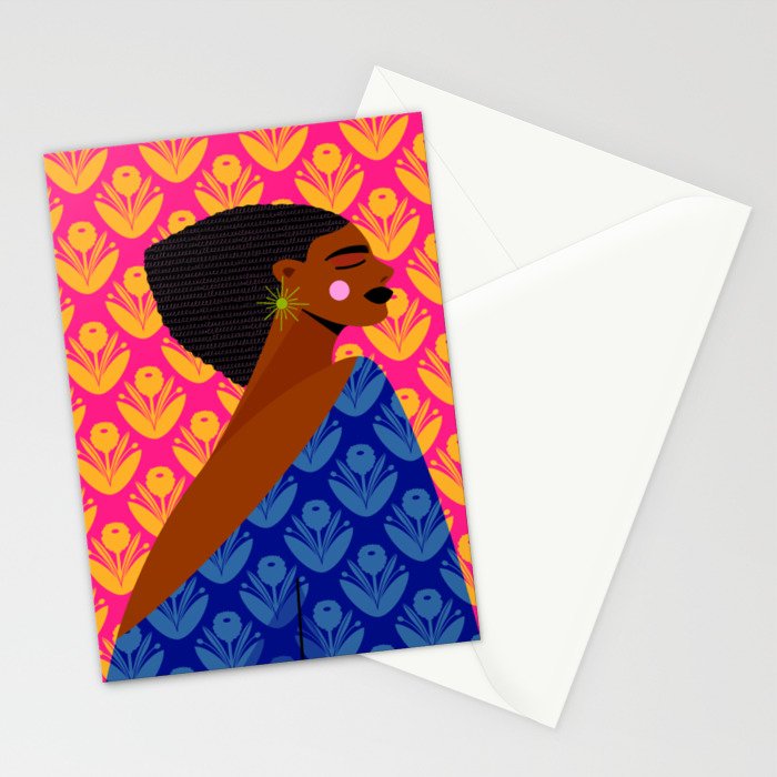 Retro Goddess Stationery Card Gallery Image 2
