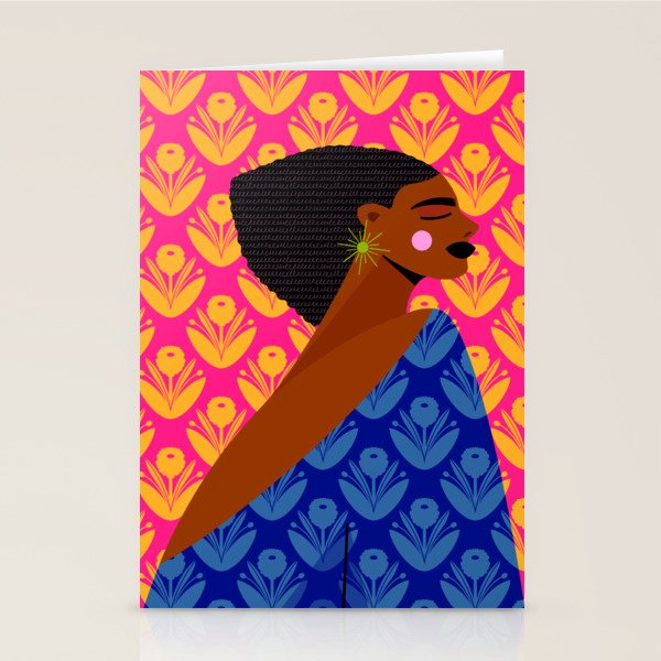 Retro Goddess Stationery Card Gallery Image 1