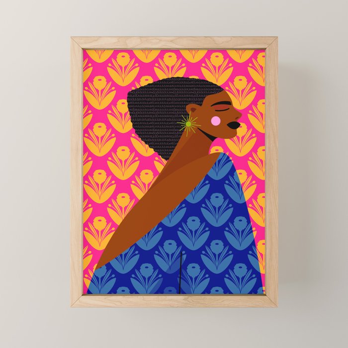 Retro Goddess Mini Art Print Gallery Image 1