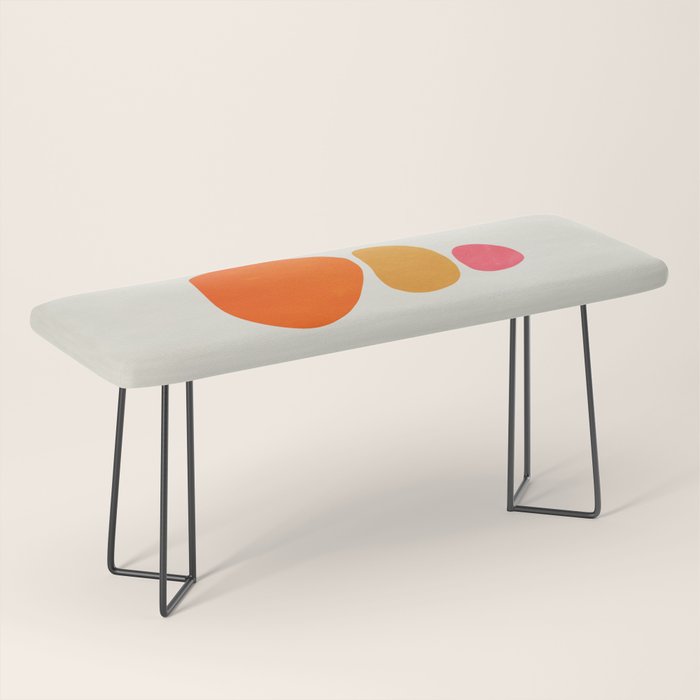 Pebbles: Mid Century Abstraction Bench Gallery Image 1