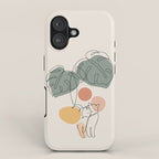 Cat and Plant 36 iPhone Case Gallery Image 1