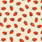Sweet Strawberries - Red, Black, Cream, and White Coffee Mug Gallery Image 2
