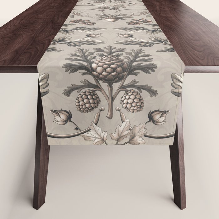 William Morris Woodland Nostalgia Beige Table Runner Gallery Image 1