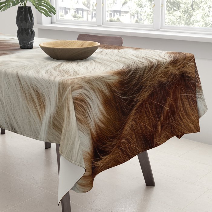Faux Cowhide Animal Print Tablecloth Gallery Image 3