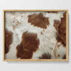 Faux Cowhide Animal Print Serving Tray Gallery Image 1