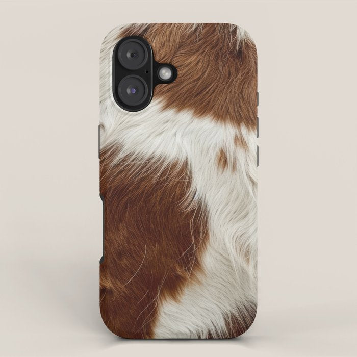 Faux Cowhide Animal Print iPhone Case Gallery Image 1