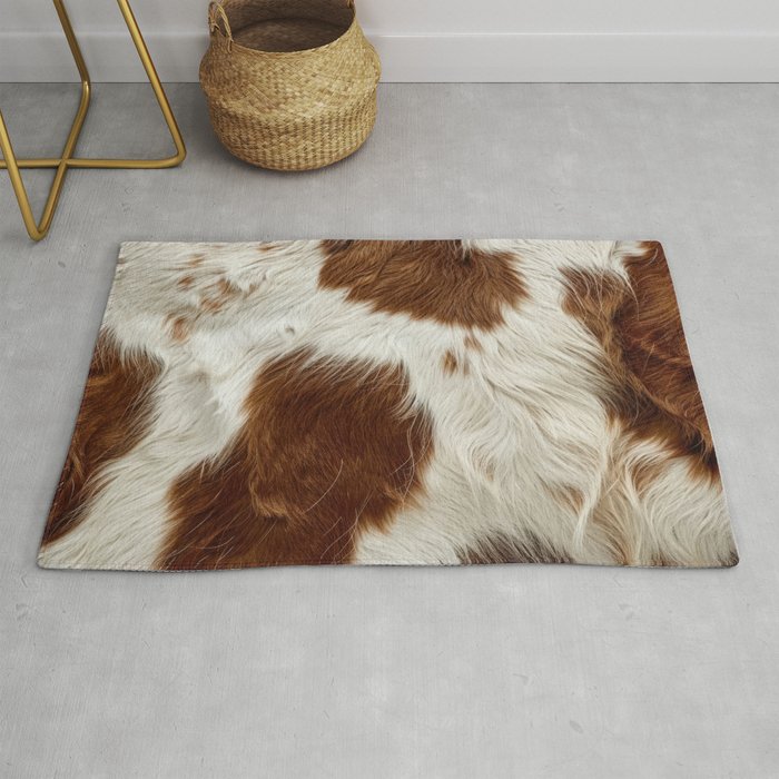 Faux Cowhide Animal Print Rug Gallery Image 1