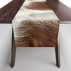 Faux Cowhide Animal Print Table Runner Gallery Image 1