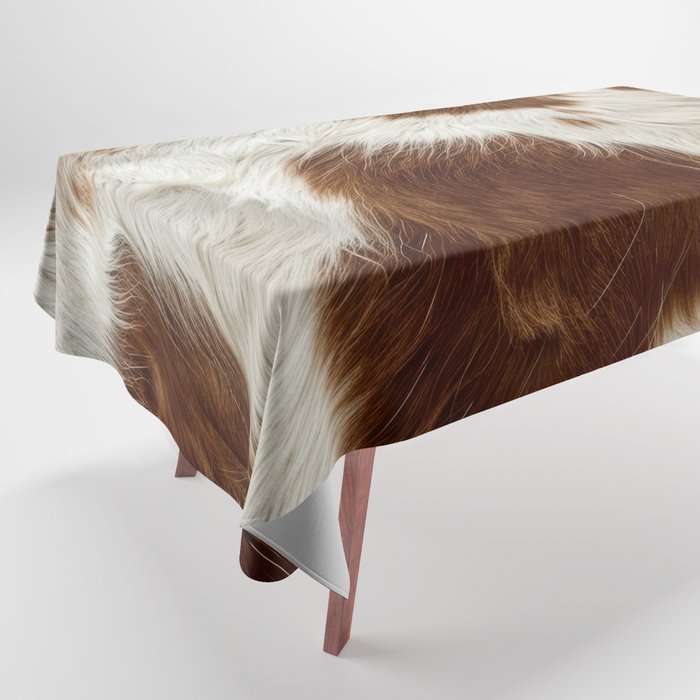 Faux Cowhide Animal Print Tablecloth Gallery Image 1