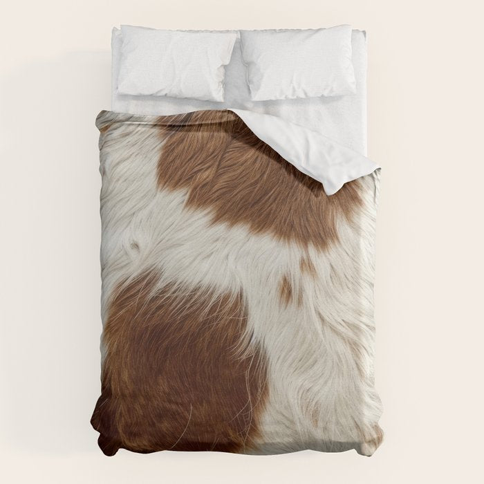 Faux Cowhide Animal Print Duvet Cover Gallery Image 6