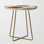 Faux Cowhide Animal Print Side Table Gallery Image 1