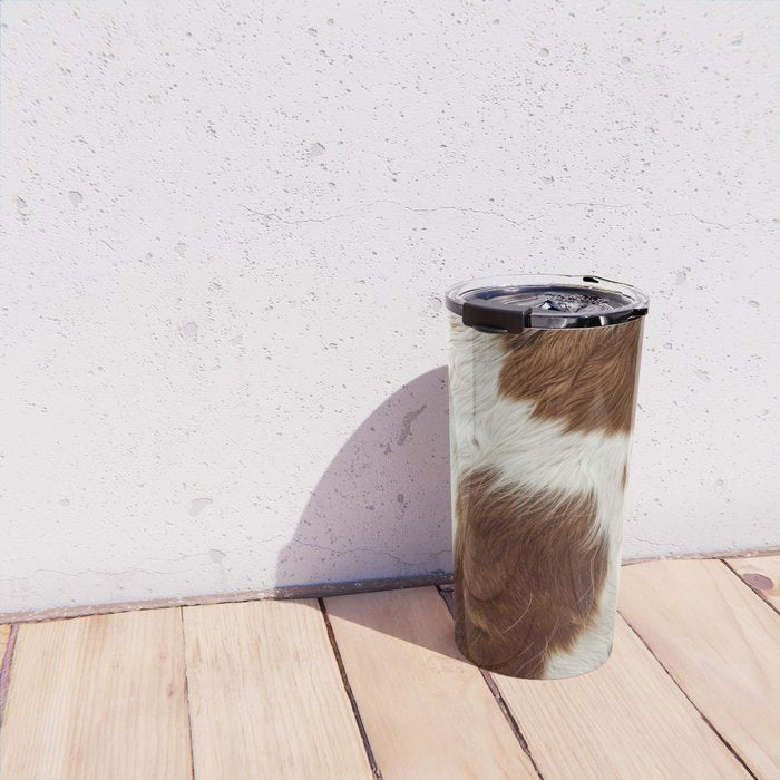 Faux Cowhide Animal Print Travel Mug Gallery Image 4