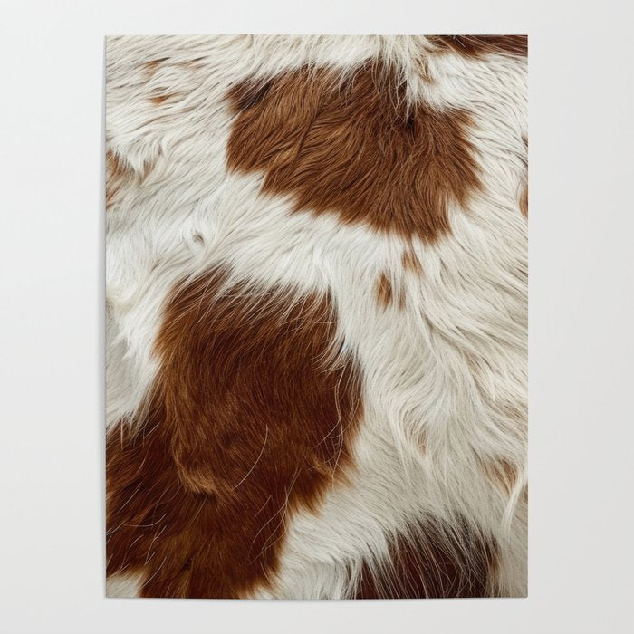 Faux Cowhide Animal Print Poster Gallery Image 4