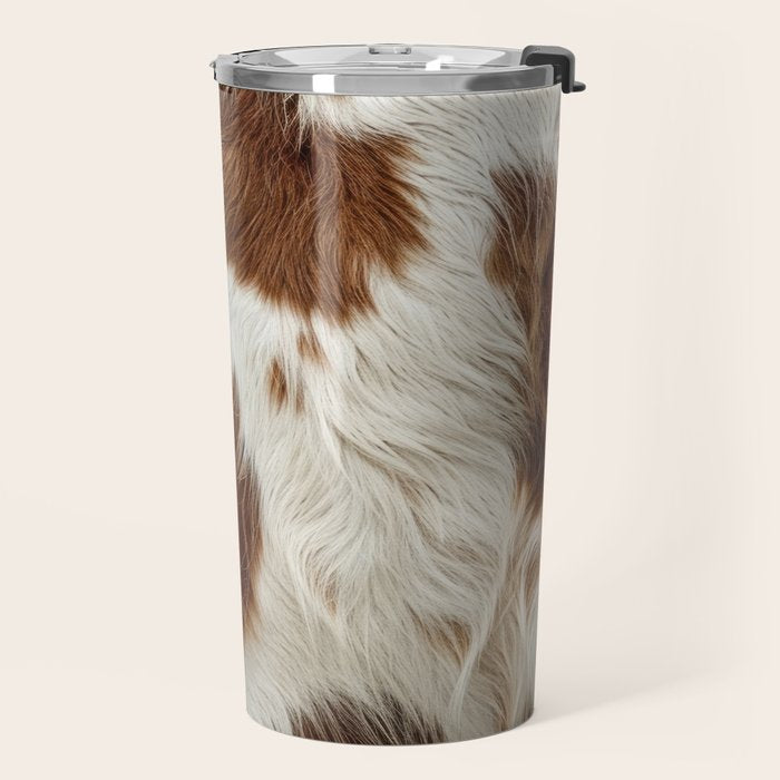 Faux Cowhide Animal Print Travel Mug Gallery Image 2