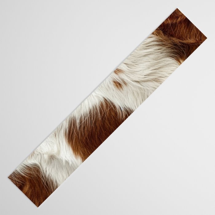 Faux Cowhide Animal Print Table Runner Gallery Image 3