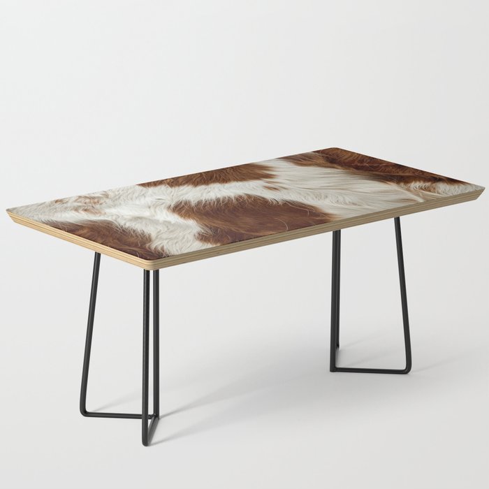 Faux Cowhide Animal Print Coffee Table Gallery Image 1