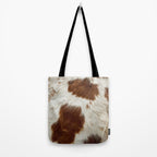 Faux Cowhide Animal Print Tote Bag Gallery Image 2