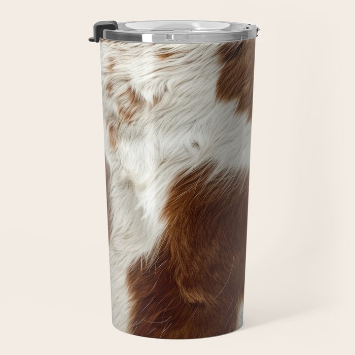 Faux Cowhide Animal Print Travel Mug Gallery Image 3