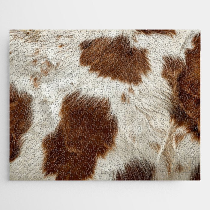 Faux Cowhide Animal Print Jigsaw Puzzle Gallery Image 1