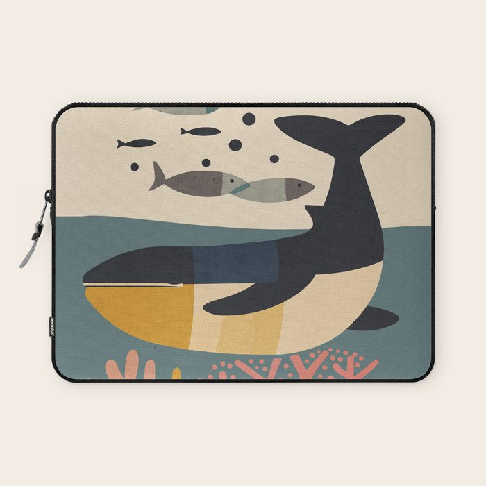 Drifting Whale Laptop Sleeve Gallery Image 1