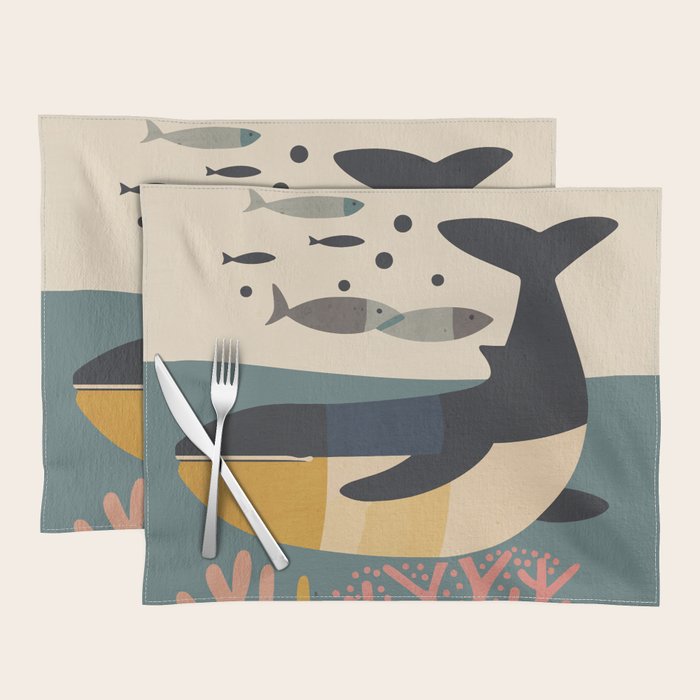 Drifting Whale Placemat Gallery Image 1