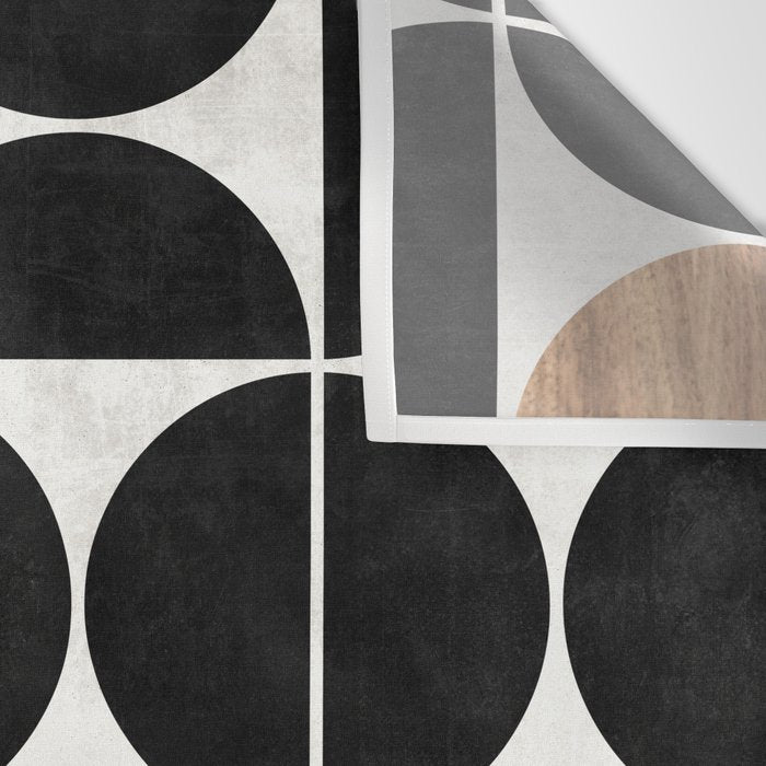 Mid-Century Modern Pattern No.1 - Concrete and Wood Wall Tapestry Gallery Image 3