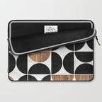 Mid-Century Modern Pattern No.1 - Concrete and Wood Laptop Sleeve Gallery Image 2