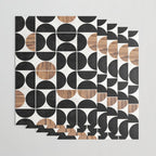 Mid-Century Modern Pattern No.1 - Concrete and Wood Wrapping Paper Gallery Image 3