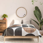Mid-Century Modern Pattern No.1 - Concrete and Wood Comforter Gallery Image 3