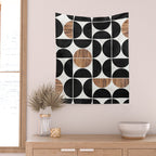 Mid-Century Modern Pattern No.1 - Concrete and Wood Wall Tapestry Gallery Image 2