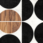 Mid-Century Modern Pattern No.1 - Concrete and Wood Coffee Mug Gallery Image 2