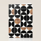 Mid-Century Modern Pattern No.1 - Concrete and Wood Stationery Card Gallery Image 2