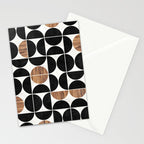 Mid-Century Modern Pattern No.1 - Concrete and Wood Stationery Card Gallery Image 2