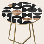 Mid-Century Modern Pattern No.1 - Concrete and Wood Side Table Gallery Image 2