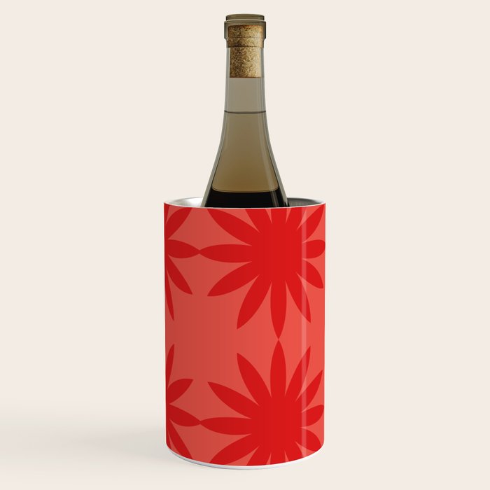 Red star flower Wine Chiller Gallery Image 3