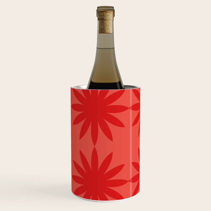Red star flower Wine Chiller Gallery Image 2