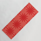 Red star flower Yoga Mat Gallery Image 1