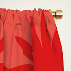 Red star flower Window Curtain Gallery Image 2