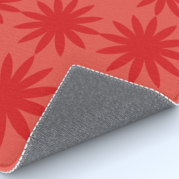 Red star flower Rug Gallery Image 4
