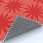 Red star flower Rug Gallery Image 4