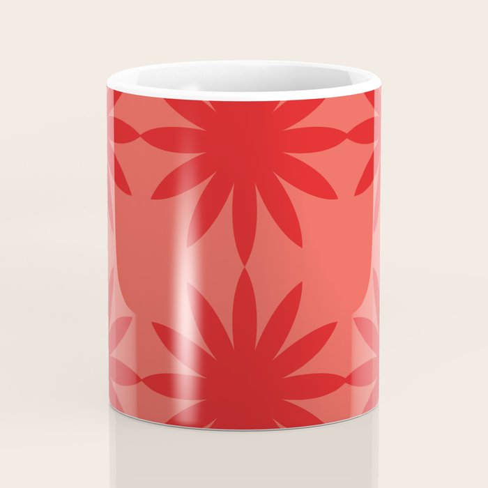 Red star flower Coffee Mug Gallery Image 4