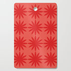 Red star flower Cutting Board Gallery Image 1