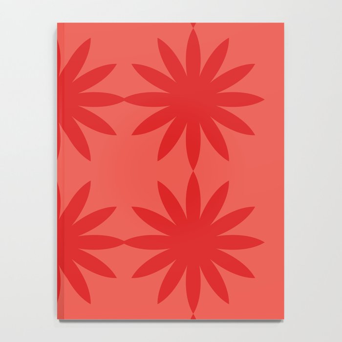 Red star flower Notebook Gallery Image 4
