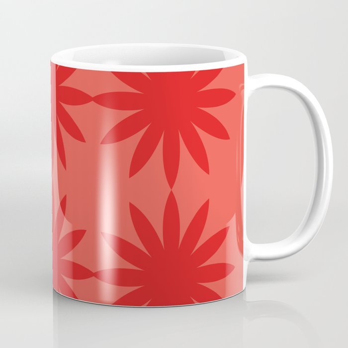 Red star flower Coffee Mug Gallery Image 1