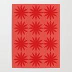 Red star flower Poster Gallery Image 4